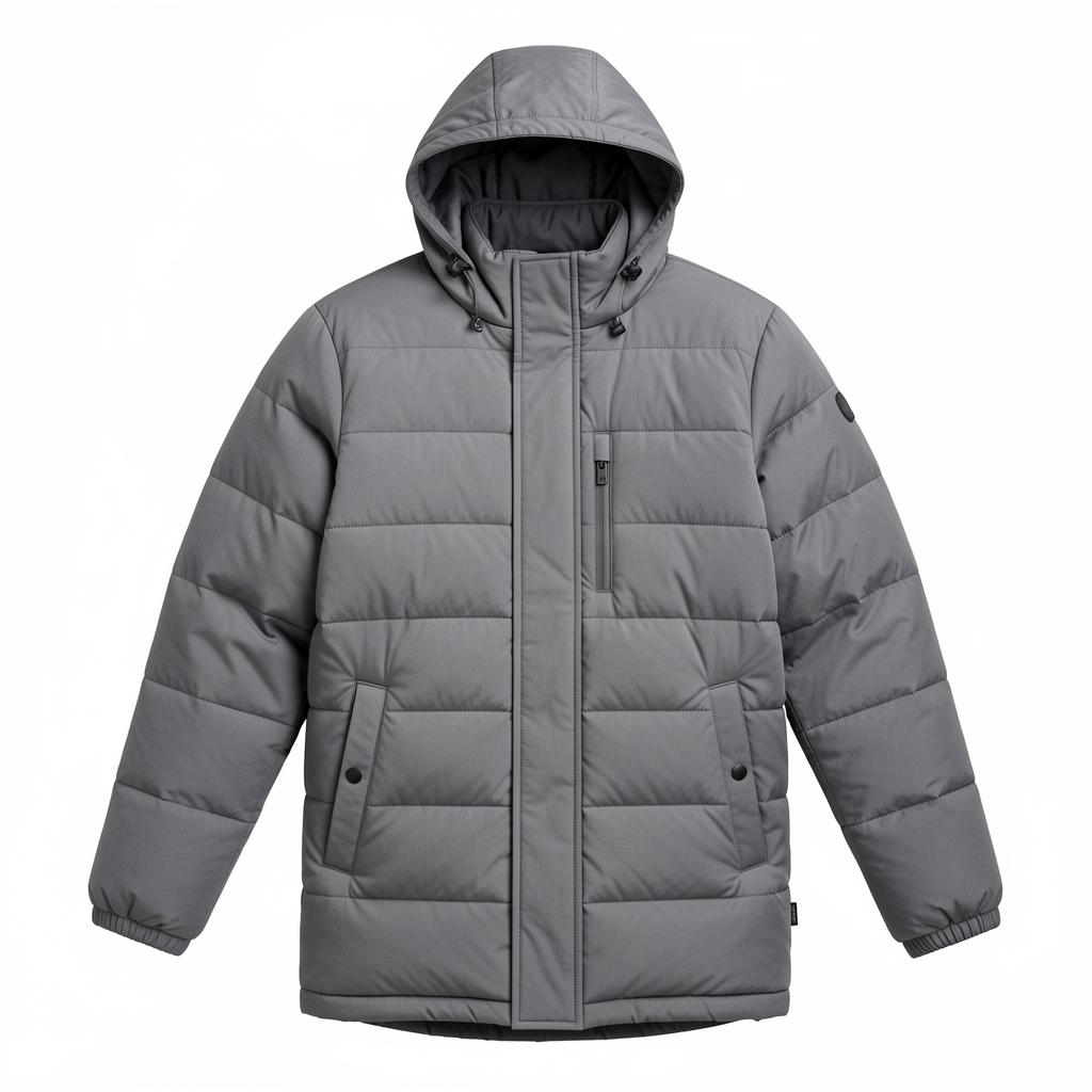 Waterproof Quilted Insulated Down-Filled Parka Jacket