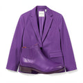 Purple Blazer & Chelsea Boot