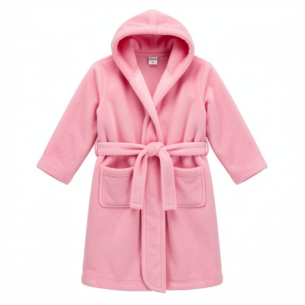 Kids Hooded Plush Robe
