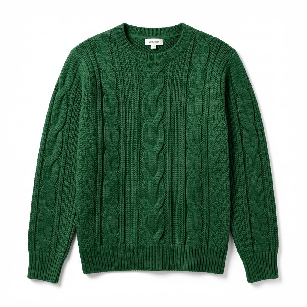 Cable Knit Crew Sweater