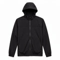 Water-Resistant Track Jacket with Adjustable Hood