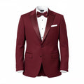 Burgundy Tuxedo Jacket