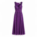 Beaded Chiffon Evening Gown