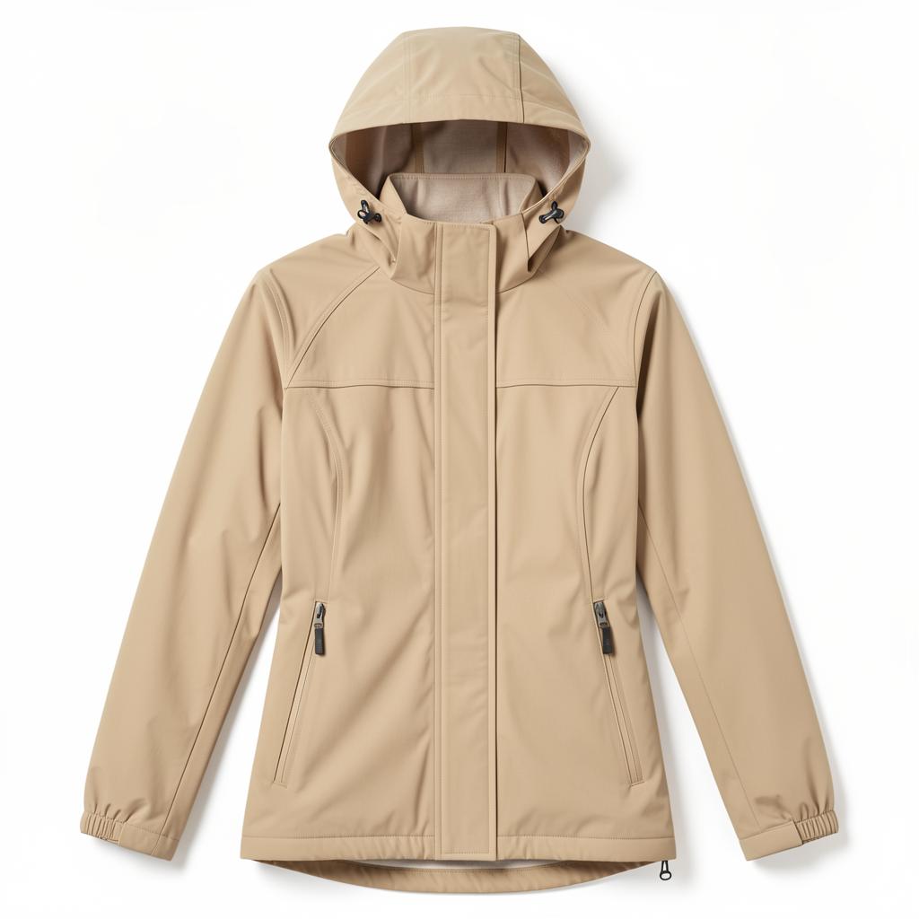 Water-Resistant Windbreaker with Adjustable Hood