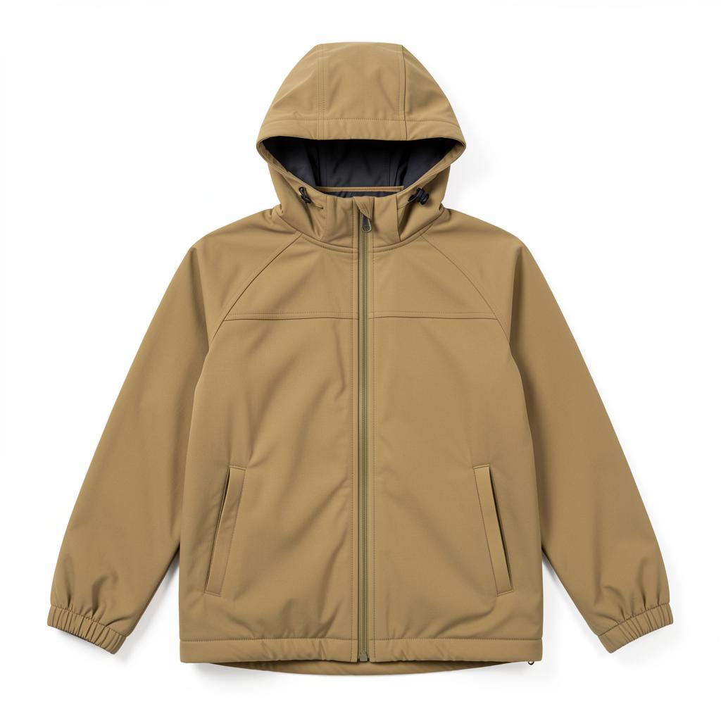 Hooded Softshell Zip Jacket
