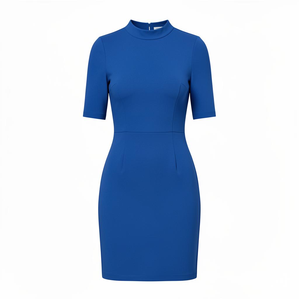 Mock Neck Bodycon Mini Dress