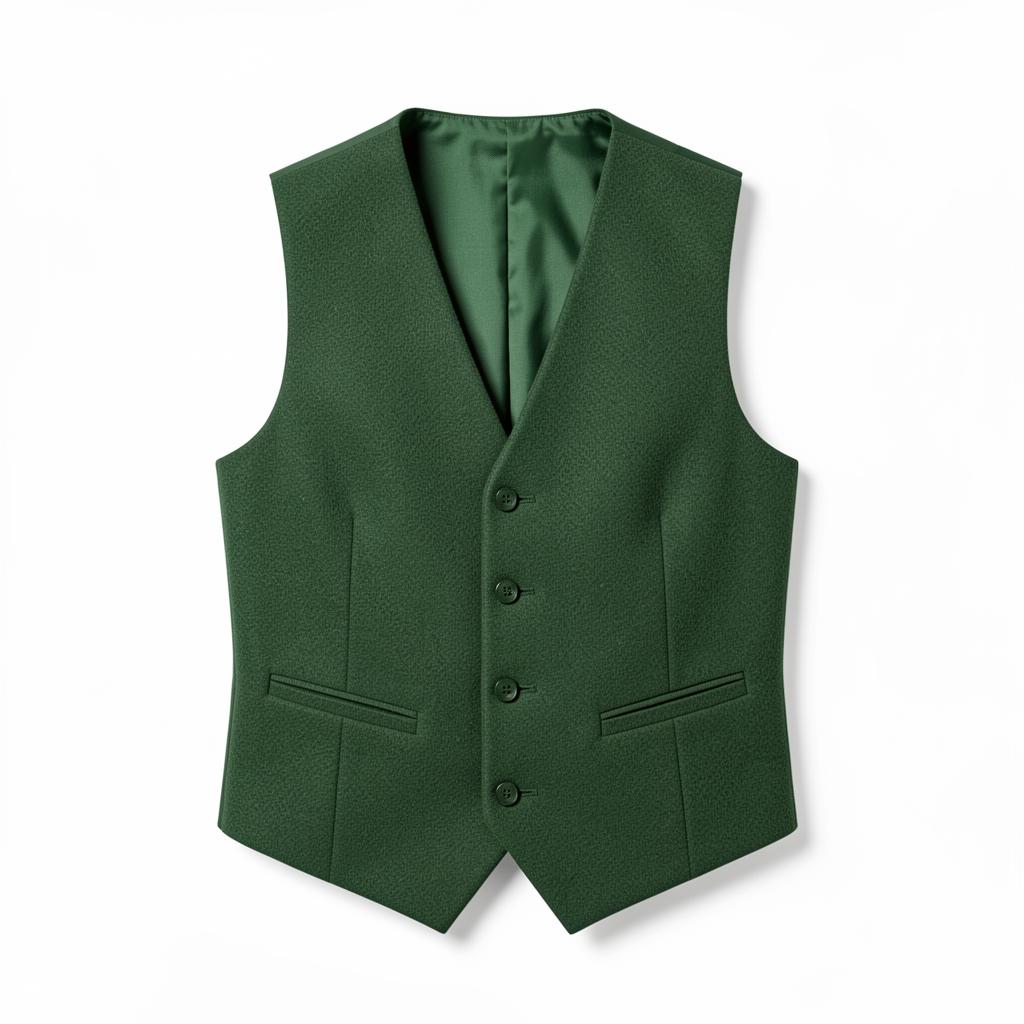 Vintage Style Wool Waistcoat