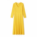 Long Sleeve V-Neck Maxi Dress