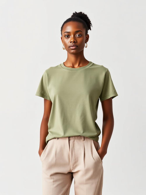 Basic Crew T-Shirt — Green