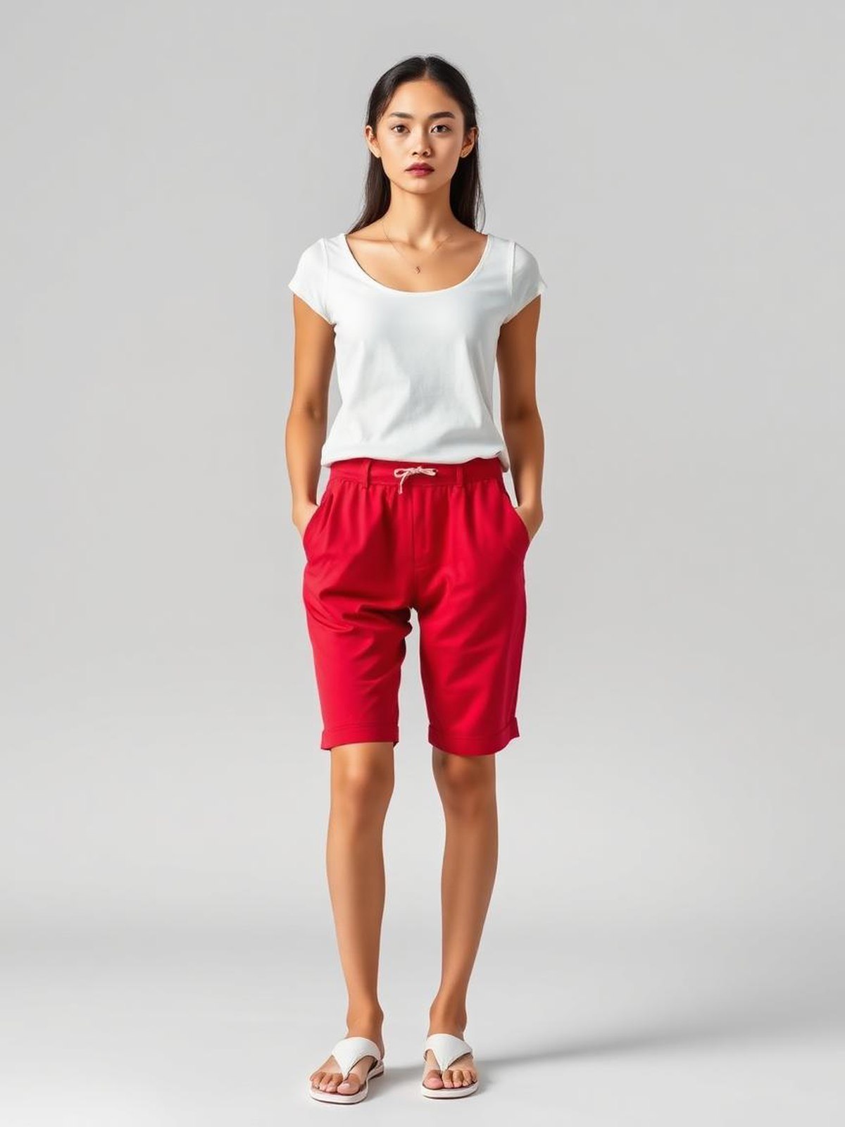 Bermuda Shorts — Red