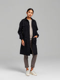 Black Utility Parka — Black