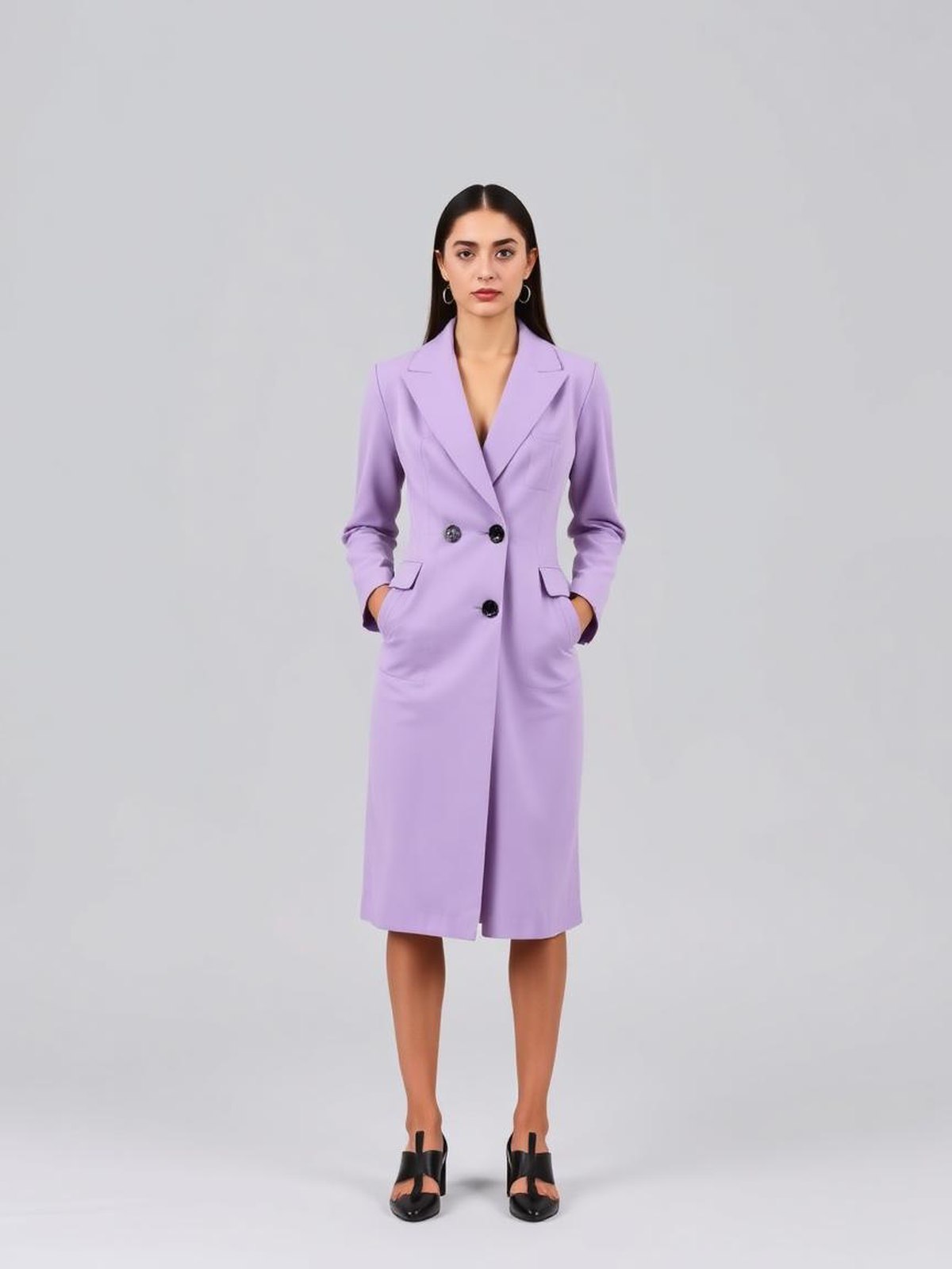 Blazer Dress — Lilac