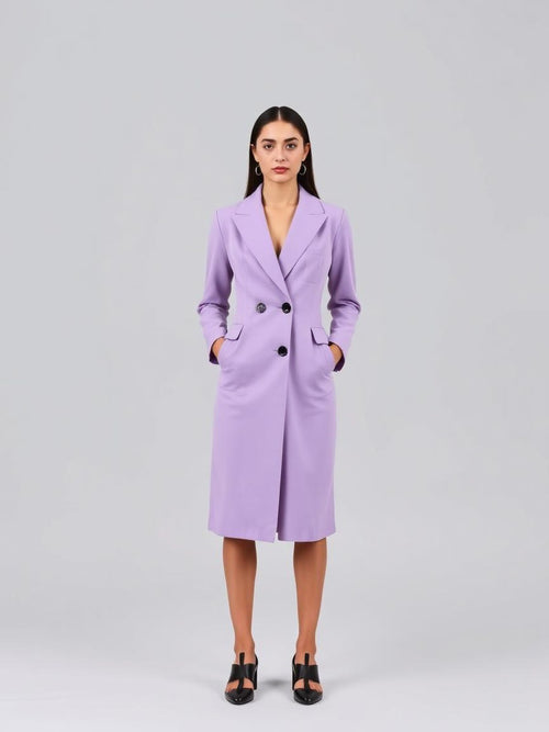 Blazer Dress — Lilac