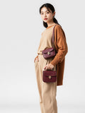 Burgundy Mini Crossbody Bag — Burgundy