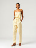 Butter Yellow Paperbag Waist Trousers
