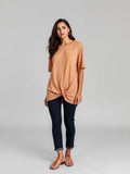 Camel Twist Front Top