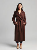 Chocolate Belted Trench Coat