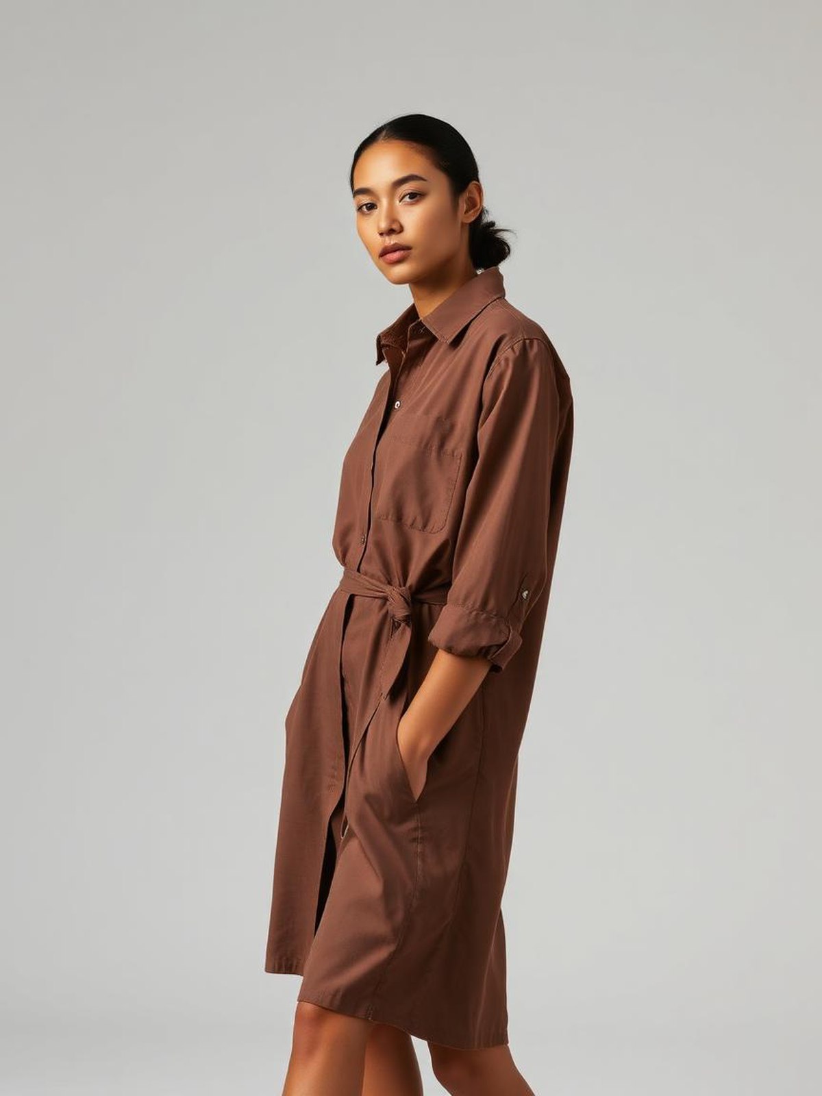 Chocolate Shirt Dress