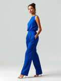 Cobalt Wide Leg Trousers