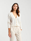 Cream Cropped Cardigan
