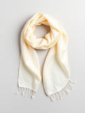 Cream Silk Twill Scarf