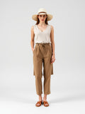 Cream Wide Brim Straw Hat — Cream