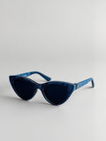 Denim Blue Cat Eye Sunglasses
