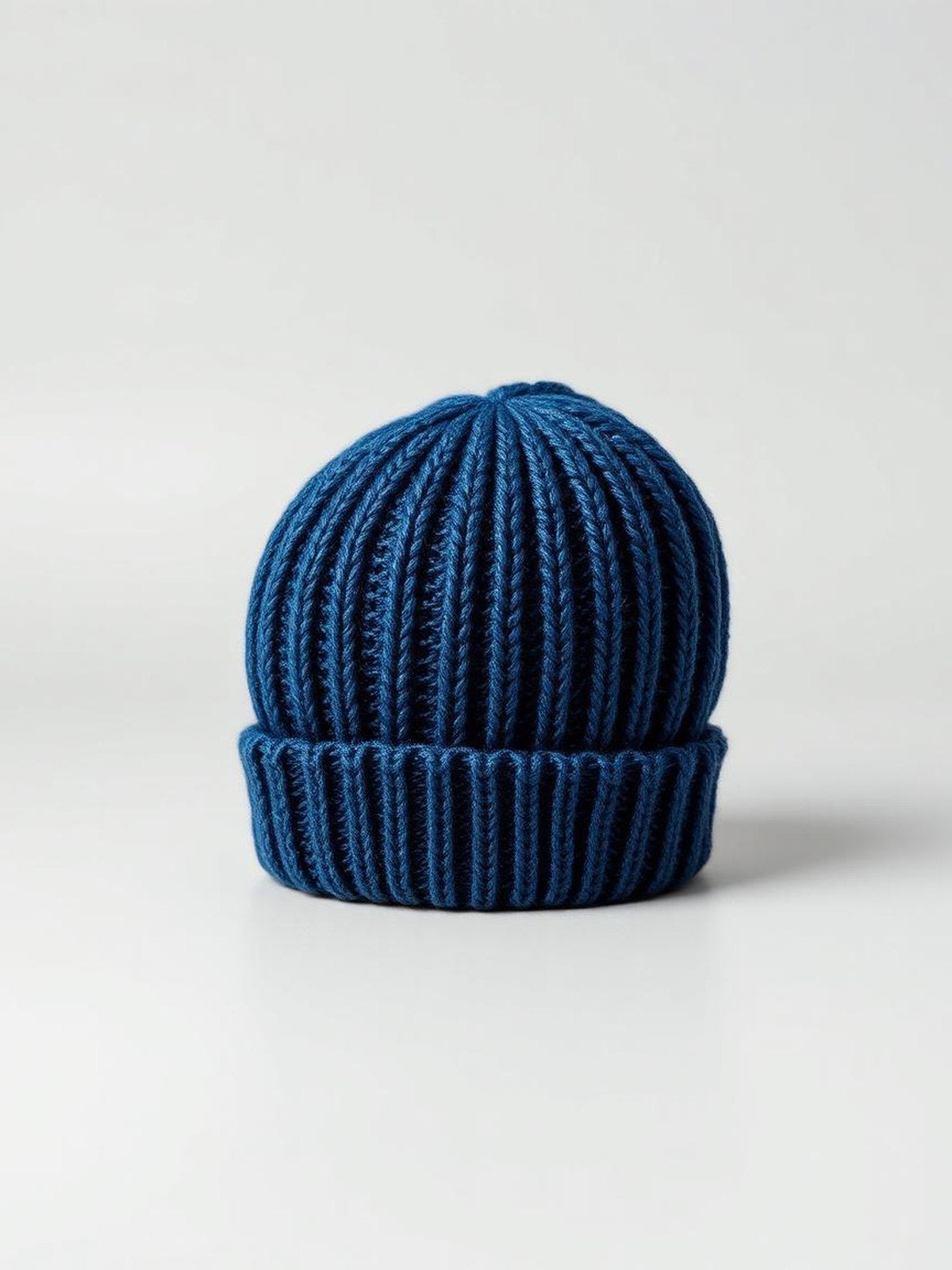 Denim Blue Knitted Beanie