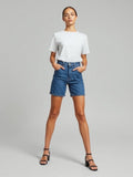 Denim Blue Tailored Bermuda Shorts