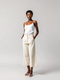 Ecru Culotte Trousers — Ecru