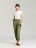 Green Cargo Pocket Trousers — Green