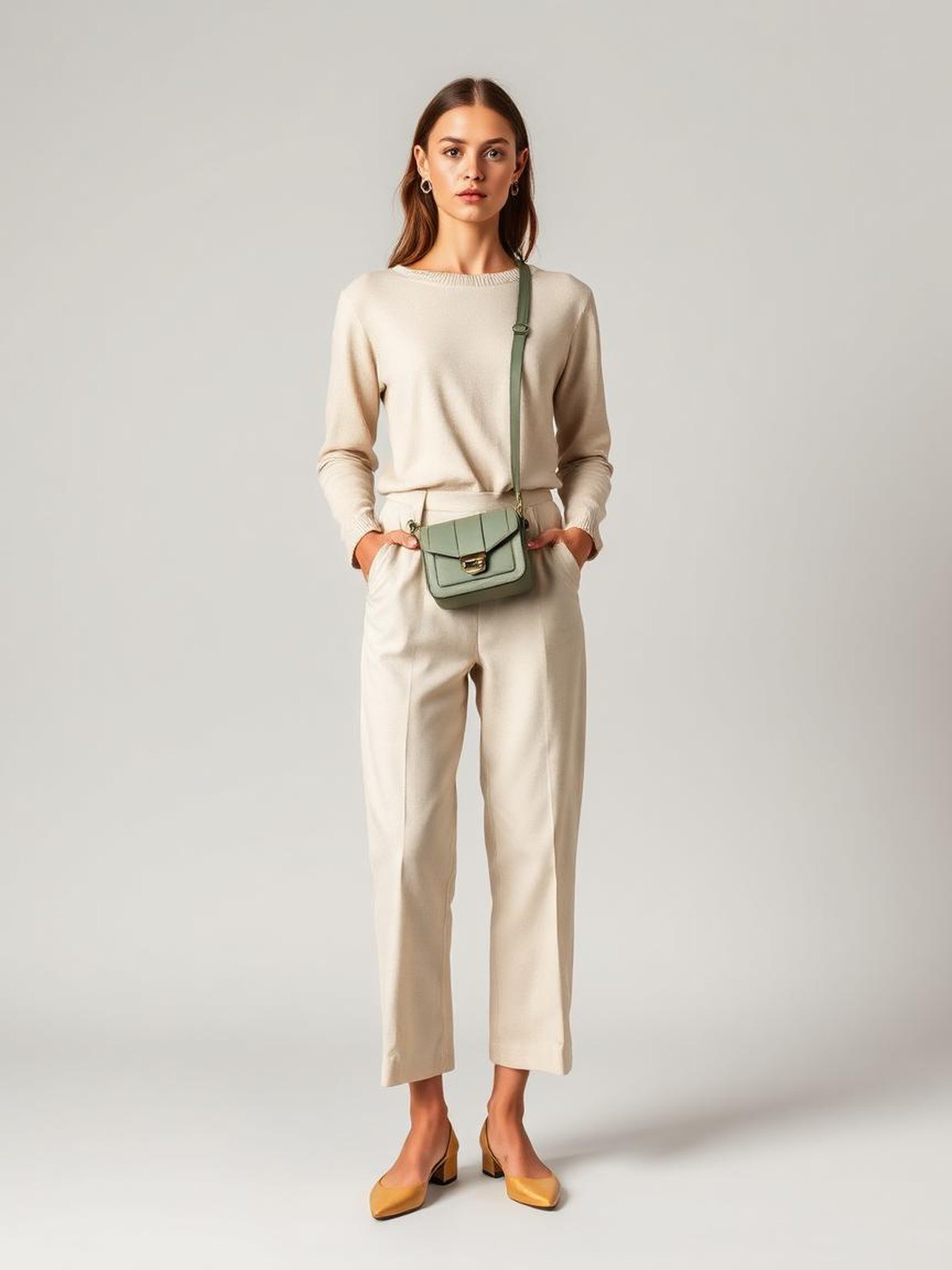 Green Mini Crossbody Bag — Green