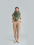 Green Oversized Wool Scarf — Green