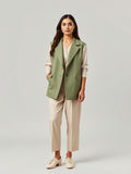 Green Tailored Waistcoat — Green