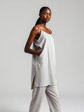 Grey Melange Satin Camisole