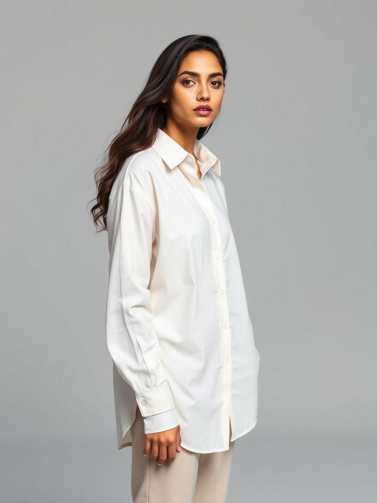 Ivory Poplin Shirt