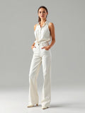 Ivory Wide Leg Jeans
