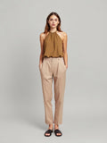Khaki Halterneck Top — Khaki