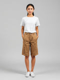 Khaki Tailored City Shorts — Khaki