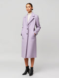 Lavender Longline Wool Coat
