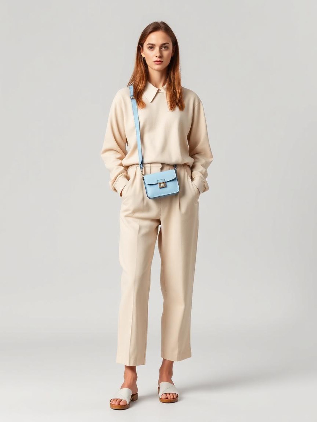 Light Blue Mini Crossbody Bag — Light Blue