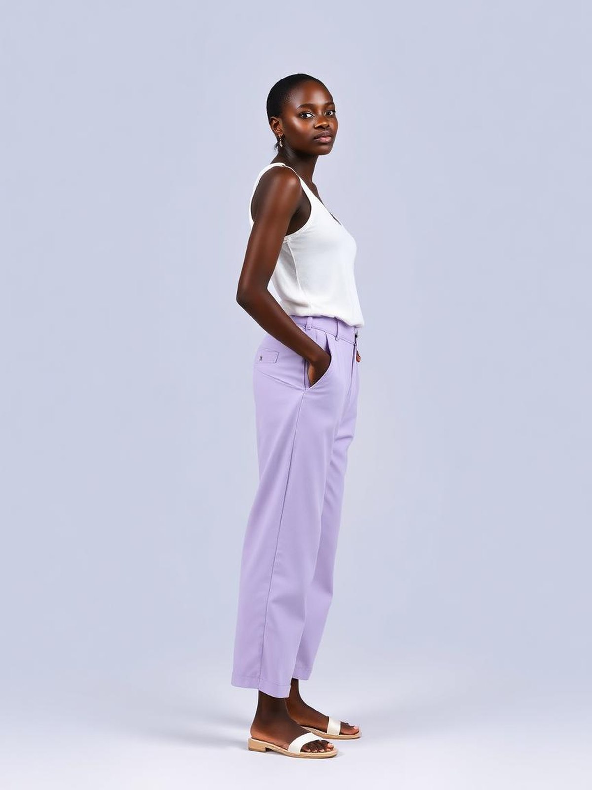 Lilac Culotte Trousers — Lilac