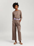 Lilac Woven Leather Belt — Lilac