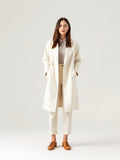 Longline Trench Coat — White