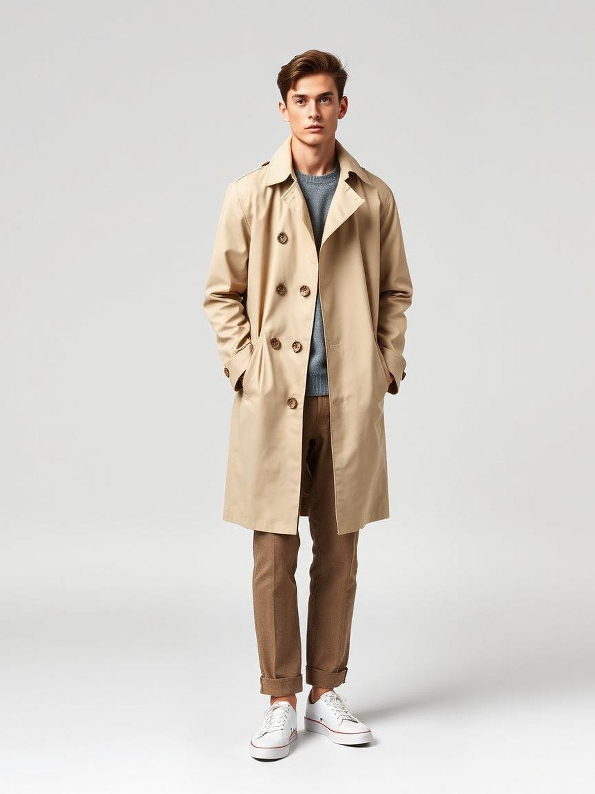 Beige Mac Raincoat — Beige