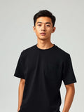 Black Heavyweight Pocket Tee