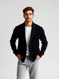 Black Shawl Collar Cardigan