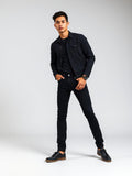 Black Slim Tapered Jeans