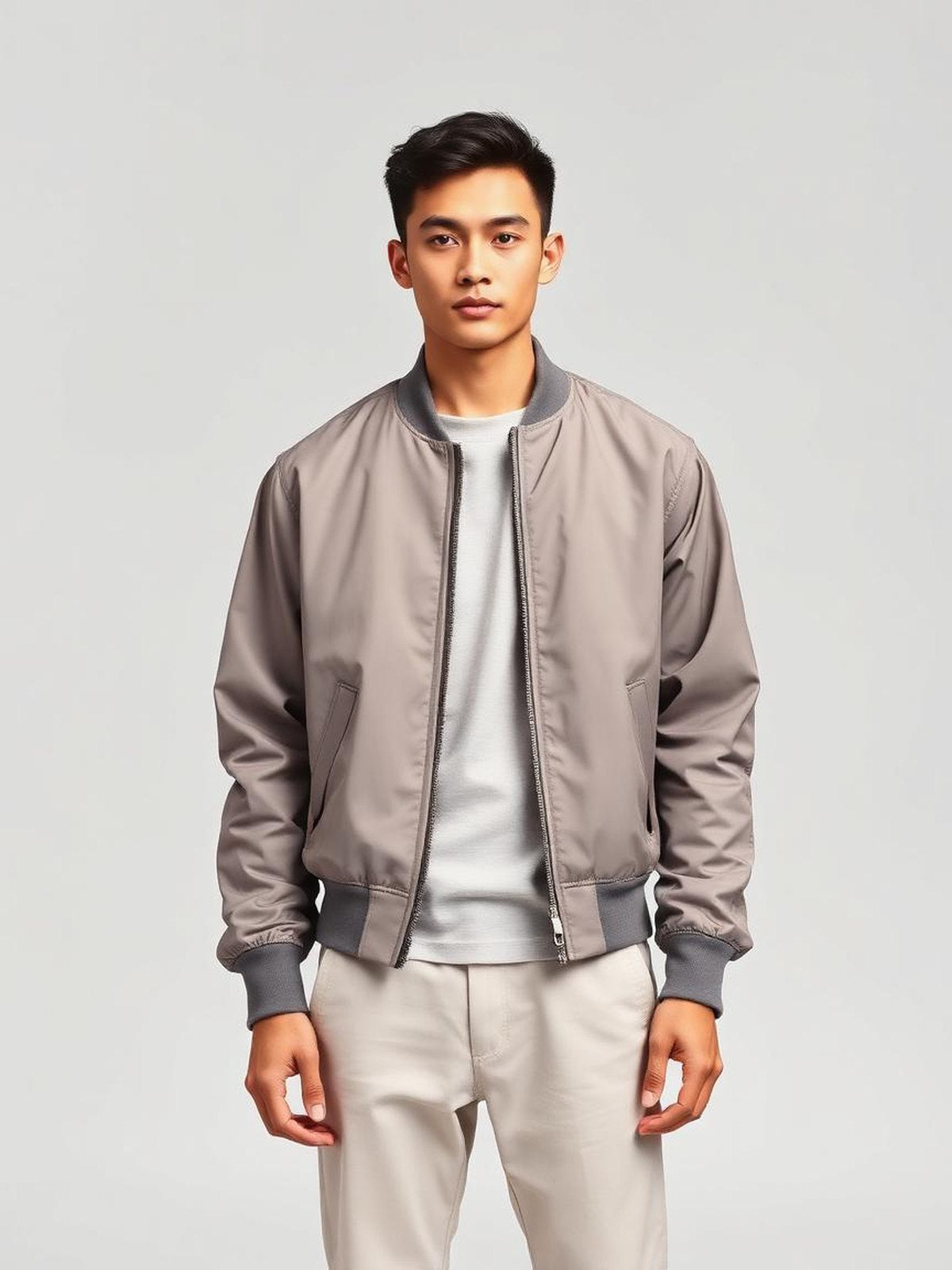 Bomber Jacket — Stone