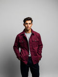 Burgundy Field Utility Jacket